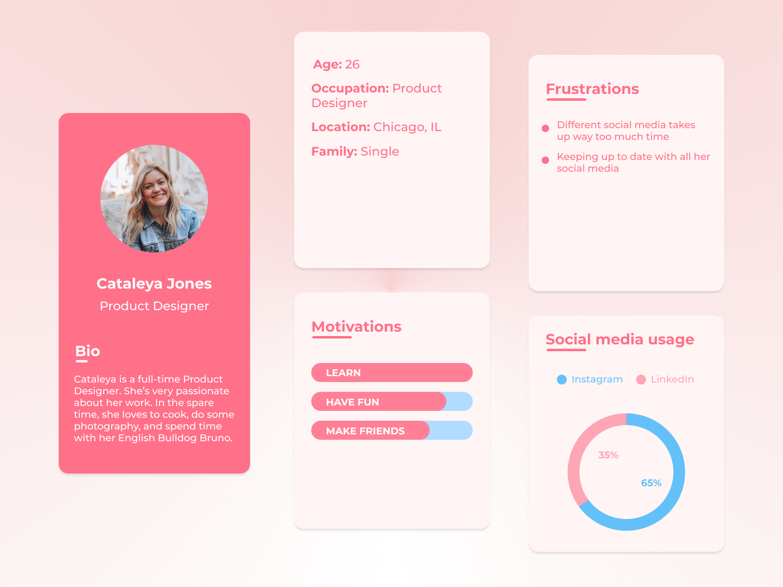 User Persona by Katarina Kisin on Dribbble