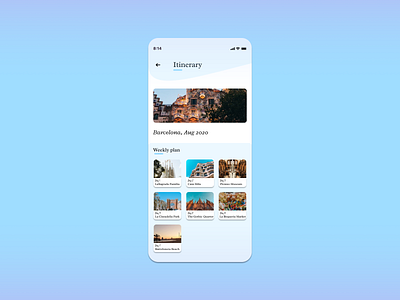 Daily UI 079 | Itinerary daily 100 challenge daily ui design