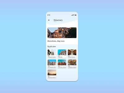 Daily UI 079 | Itinerary