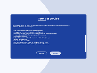 Daily UI 089 | Terms of service