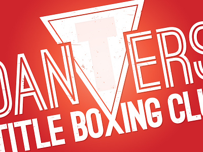 Danvers Title Boxing - Shirt Logo Design boxing local logo shirt subtle grunge vector