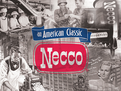 Necco Montage history montage postcard tradeshow vintage