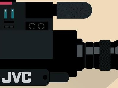 80's camcorder 1980s back to the future camcorder illustration video