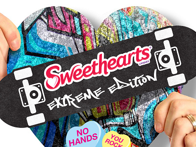 Chocolate Heart Box Concept candy chocolate extreme hearts love packaging skateboard sports sweethearts