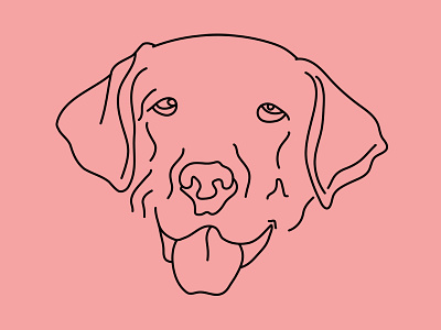 me animal branding dog dogs illustration logo logos love pet pink vector