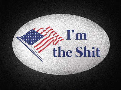 I'm the Shit art black conceptual conscious election i voted illustration shading sticker stipple vector vote