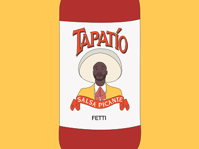 Tapatio art artist conceptual design freddie freddiegibbs hotsauce illustration logos music rap red tapatio vector