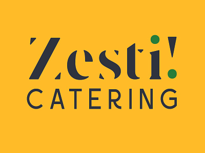 Zesti! Catering art branding catering design food food and beverage illustration logo los angeles love restaurant shading stipple typography vector