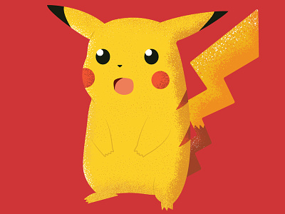 Surpised Pikachu art conceptual illustration love meme pikachu pokemon red shading stipple surpised pikachu vector