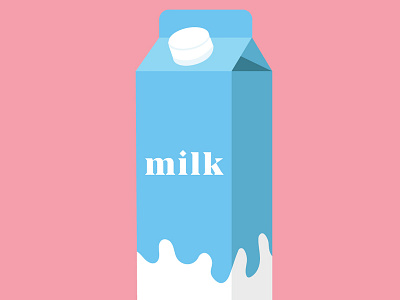 milk the game up, never lactose intolerant art branding breakfast cereal conceptual illustration kendrick lamar milk milk carton shading typography vector