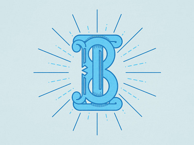 Blue Ion Legacy badges flat icons illustration illustrator lines logos vector