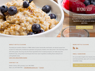 Kettle Cuisine Site about blog clean css food interactive interface page soup wedsite