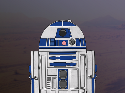 R2D2 - May the fourth be with you adobe force illustration illustrator may 4th r2d2 skywalker star wars vader vector