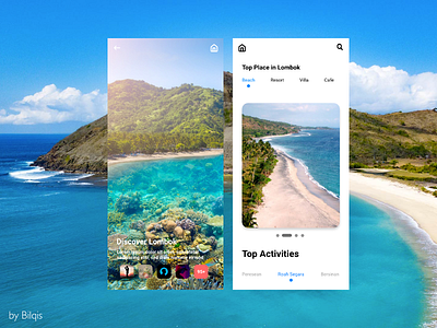 Discover Lombok app design idnakhwat thyratiara ui ux