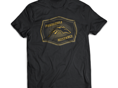 Mustang Buckle t-shirt design illustration shirt design shirt mockup vector