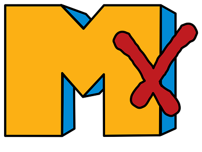 Design to the MX 80s design logitech logo playoff vector