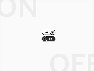 On/Off Switch adobe xd colors colours dailyui design illustration uidesign