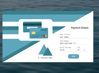 Credit card checkout page adobe xd design illustraion typography web design