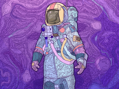 The Explorer acid astronaut explore journey lsd space spaceman stars trip universe