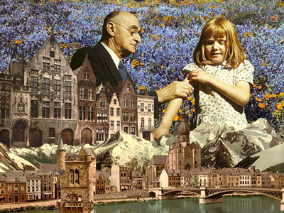 Collage Experiment #3 collage cut paste photography retro vintage