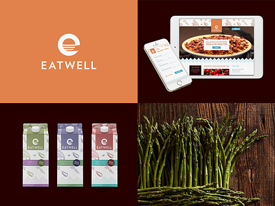 Eatwell brand identity logo tom ralston tomralston visual