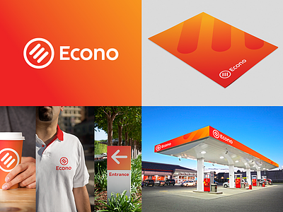Econo Petroleum brand core design energy identity illustration logo petrol station tom ralston tomralston toronto visual