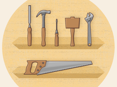 Tools editorial illustration tools vector