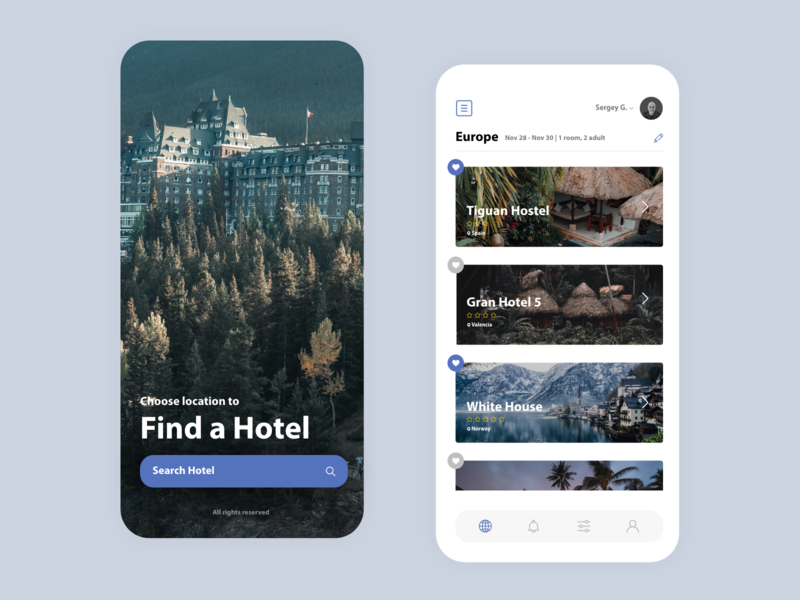Booking app #2 app application booking design flat hostel hotel house minimal nature travel traveling trip ui ux uxui web