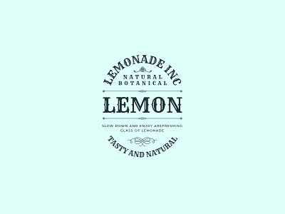Package Lemonade bottle brand branding design lemonade logo logotype minimal package vintage