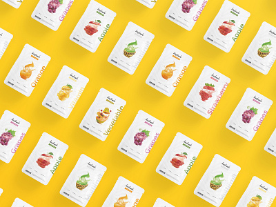 biofresh packages apple brand branding design grapes logo minimal multifruit orange pack package strawberry vitamin