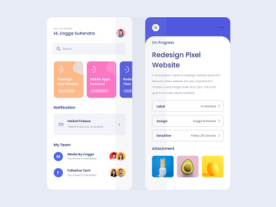 UI Design Freelance Apps by Nurbalingga Suhendra Ar - Rahman on Dribbble