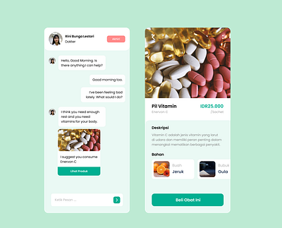 Konsultasi Dokter Apps app design minimal ui ux