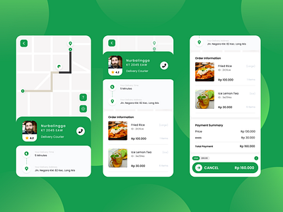 Food Delivery App app design minimal ui ux