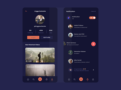 Short Video App app design minimal ui ux