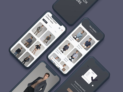 Online Shop App app design minimal ui ux