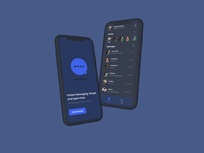 Chat App app design minimal ui ux