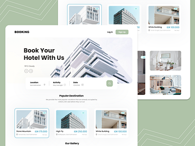 Booking Landing Page UI Design