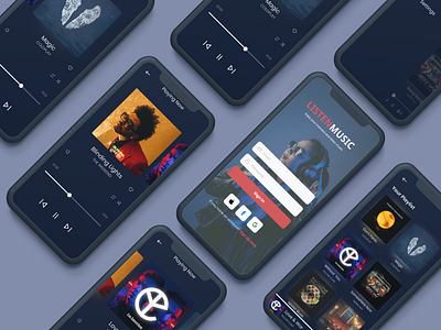 UI Design for Music Streaming App