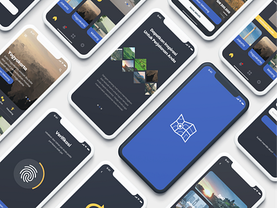 UI Design for Travel Guide App app design icon minimal ui uiux ux