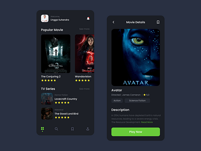 UI Design for Movie App