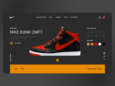 Web Design For Nike Air Jordan