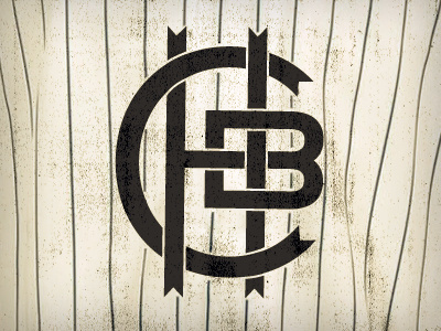 Church Softball Team logo baseball church jerseys lettering logo monogragm monogram softball stripes typography vintage