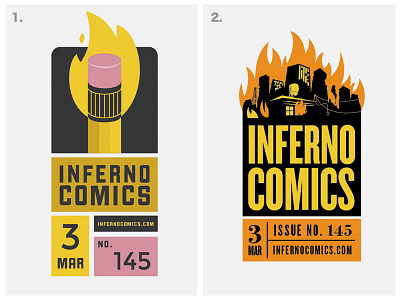 Comic Logo book burning city comic fire flame grid illustration logo pencil type vector