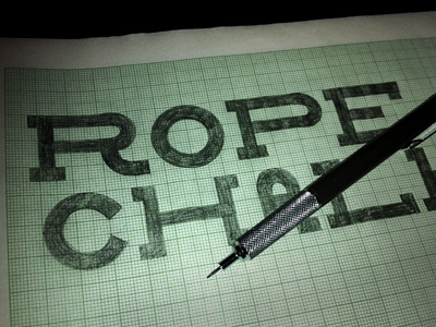 ROPE CHALK geometric slab serif typography