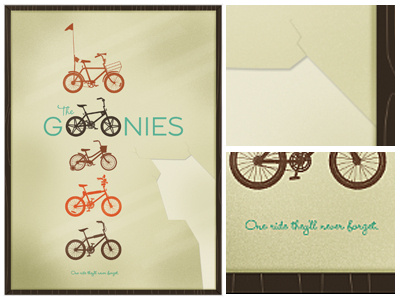 Goonies Poster 80s bicycle bike goonies poster