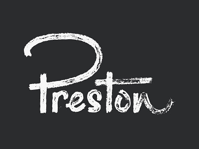 Preston lettering