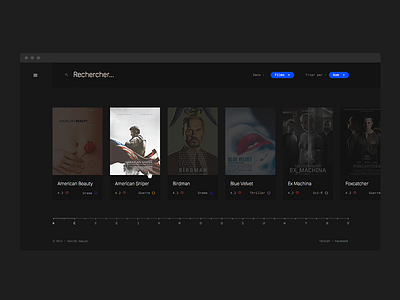 WIP : Movie review website critic design film motion movie review ui ux