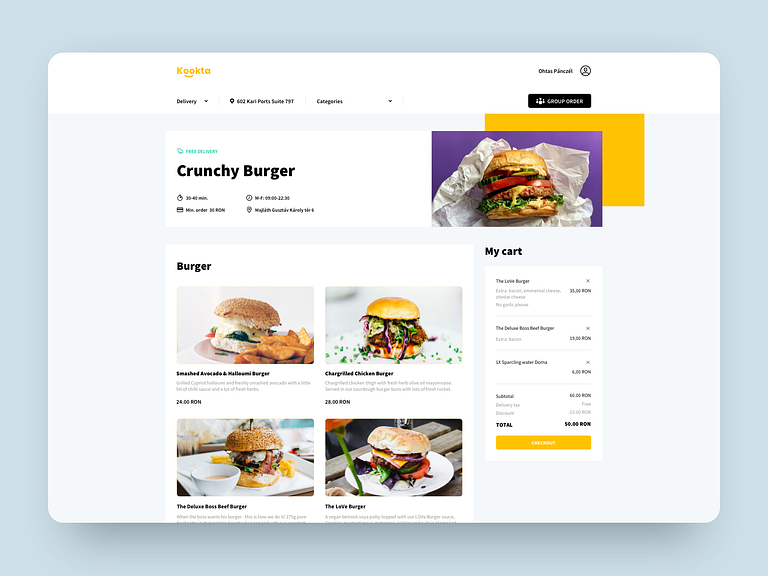 Kookta delivery by Otto Panczel on Dribbble