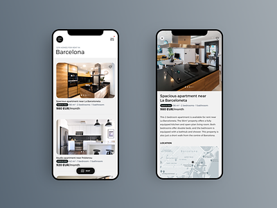 Real Estate App UI app design design inspiration interface minimalist mobile mobile app mobile ui mobileui trending uitrends uiuxdesign