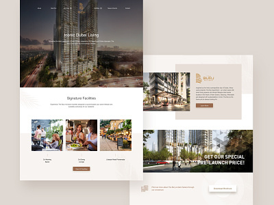 The Burj design ui ux web design website